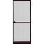 APANA - Fliegengitter Tür mit Alurahmen als Trittschutz - Insektenschutz für Balkontür & Terrassentür - Mückenschutz mit automatischem Türschließer & Magnetverschluss (100 x 210 cm | Braun)