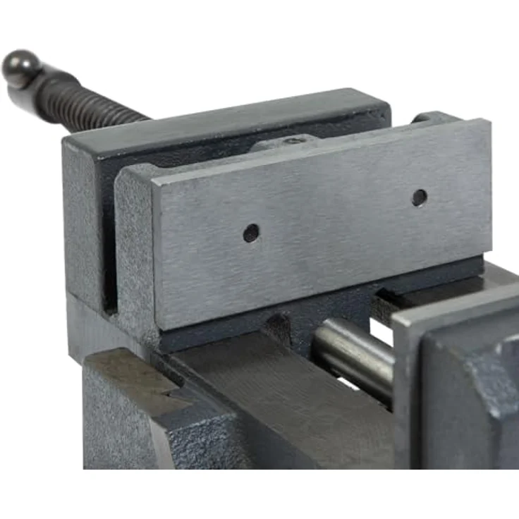 EBERTH Maschinenschraubstock 90° kippbar aus Stahlguss, Maximale Spannbreite 105 mm, Backenbreite 100 mm, Schraubstock für Bohrmaschine, Fräsmaschine (schwarz) – Bild 3