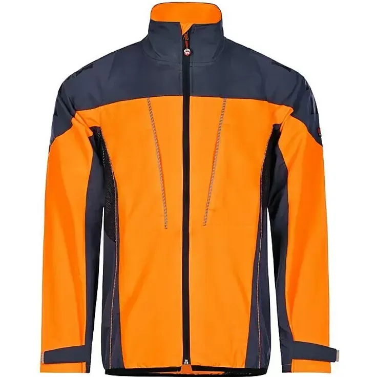 Bullstar Multifunktionsjacke Proximo, Arbeitsjacke aus 4-Wege-Stretchmaterial, atmungsaktiv mit Abriebschutz, orange/anthrazit, XL
