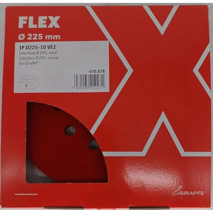 FLEX Soft-Schleifpad D=225, rund 1 Paar, ideales Dämpfungselement für feine Oberflächenbearbeitung – Bild 2