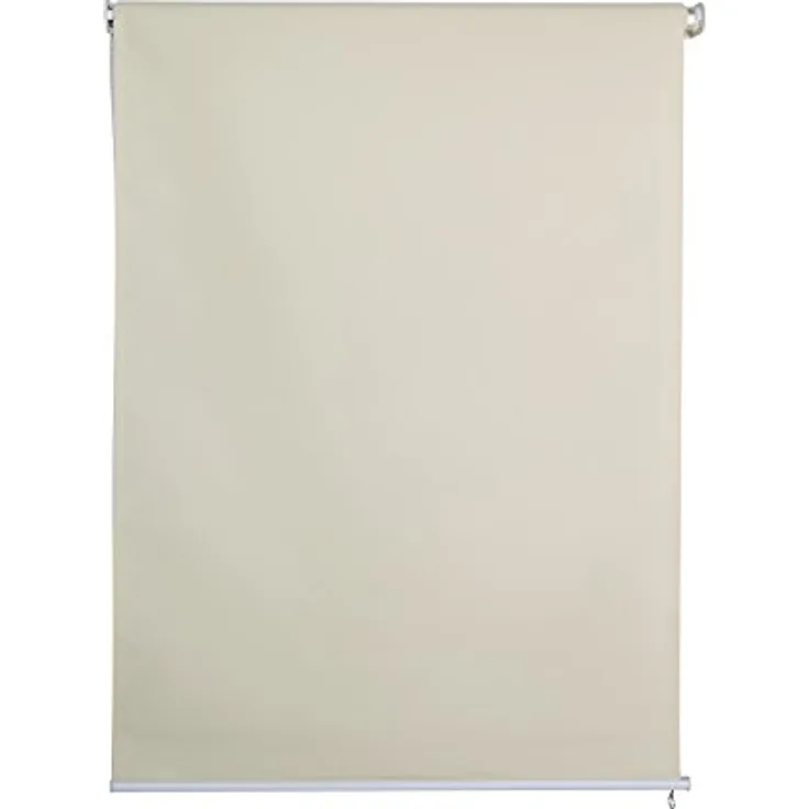 Vertikalmarkise Balkonmarkise Beschattung Jet-Line Outdoorrollo Sichtschutzrollo Windschutzrollo Sichtschutz Windschutz Außenrollo Balkon Terrasse Garten beige verschiedene Größen (Länge: 230, Breite: 140)