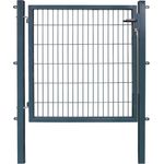 Arvotec Zauneinzeltür ESSENTIAL, Metall Gartentor zum Einbetonieren, verzinkt