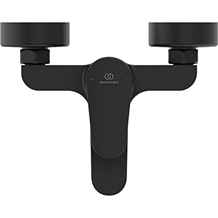 Ideal Standard Badearmatur Cerafine O Aufputz, Duscharmatur mit Silk Black Oberfläche, energie- und wassersparend, Heißwassertemperaturbegrenzer, leichte Bedienung durch LightMove Technologie – Bild 3