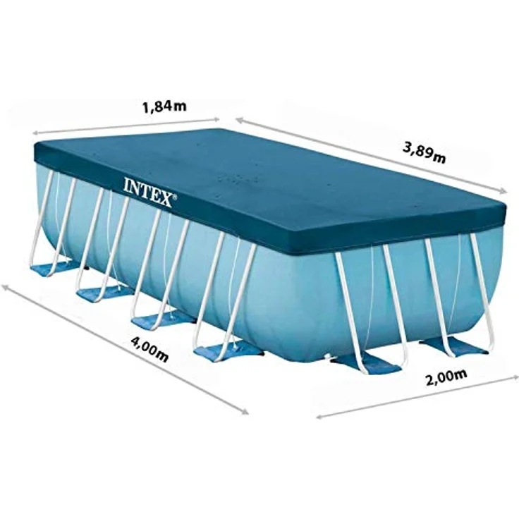 Intex Rectangular Pool Cover - Poolabdeckplane - 389x 184 cm - Für Rectangular Frame Pool – Bild 2