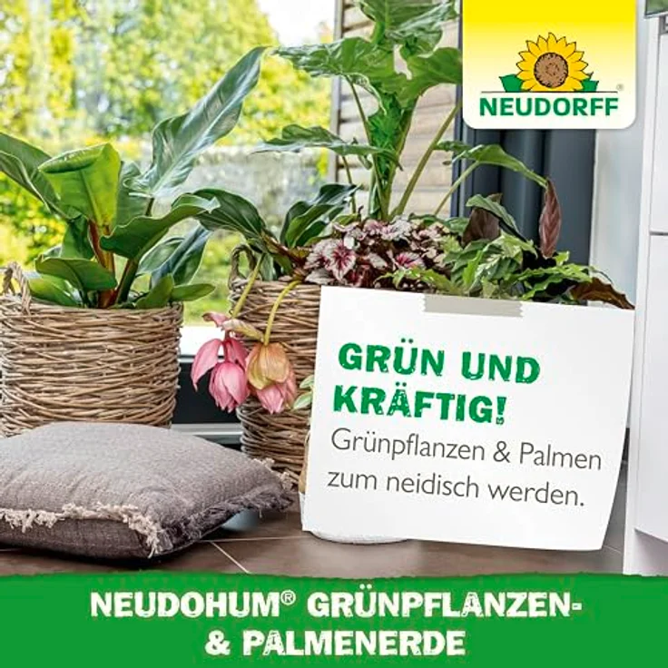 Neudorff NeudoHum Grünpflanzen- und Palmerde, 20L torffrei, Substrat mit optimalem Nährstoffgehalt – Bild 4