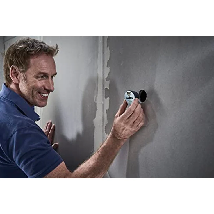 Wolfcraft 5950000 Aufbohrhilfe, sichere Standardlösung zur zentrierten Lochbohrerweiterung mit Stahlbuchse für Ø 6–8 mm, 1 Stück – Bild 4