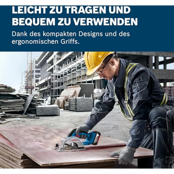 Bosch Professional 18V System Akku-Kreissäge GKS 18V-51 (Bürstenloser Motor, inkl. 1x Sägeblatt (140 mm), Parallelanschlag) – Bild 3