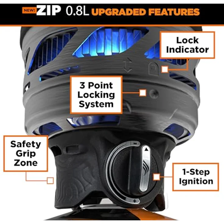 Jetboil Zip Carbon, Campingkocher mit 0,8 Litern Fassungsvermögen, FluxRing-Technologie und isolierender Hülle, leicht und kompakt, 340 g – Bild 2