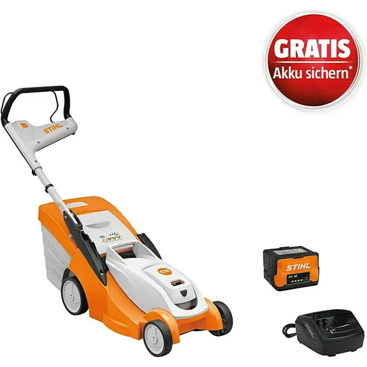 Stihl AK Akku-Rasenmäher RMA 239C, 36 V, 1 Akku 4 Ah, Schnittbreite 370 mm, komfortabler Komfortlenker, leichtes Gehäuse