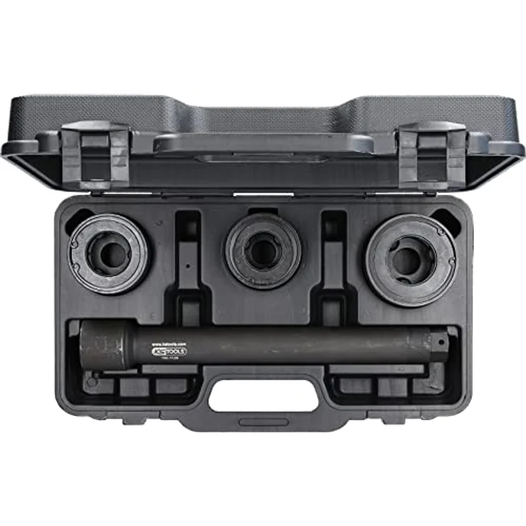 KS Tools Axialgelenk-Spezialschlüssel-Satz 4tlg., Drehmomentschlüssel mit 3 Spezial-Aufsätzen (30-45 mm) und stabilem Kunststoffkoffer – Bild 3