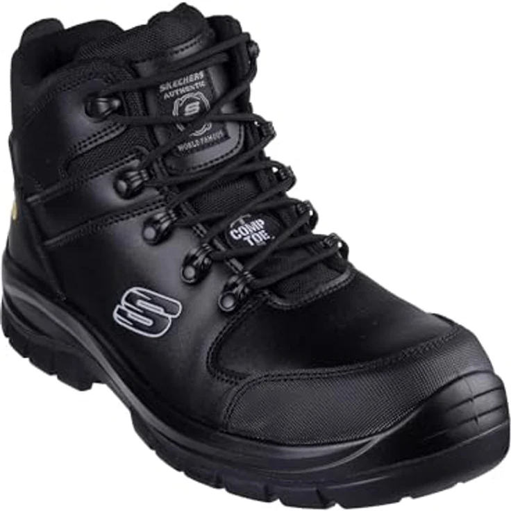 Skechers TROPHUS-KILRAM Sicherheitsschuh, Größe 41, schwarz – Bild 1