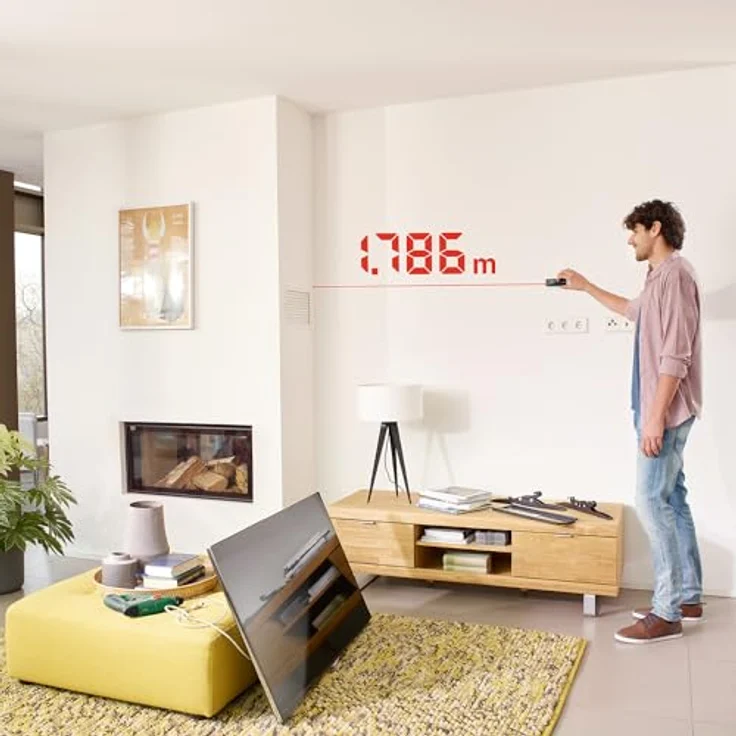 Bosch Home & Garden Entfernungsmesser Digitaler Laser-Entfernungsmesser Zamo 4, 25m Reichweite, USB-C®-Schnittstelle – Bild 9