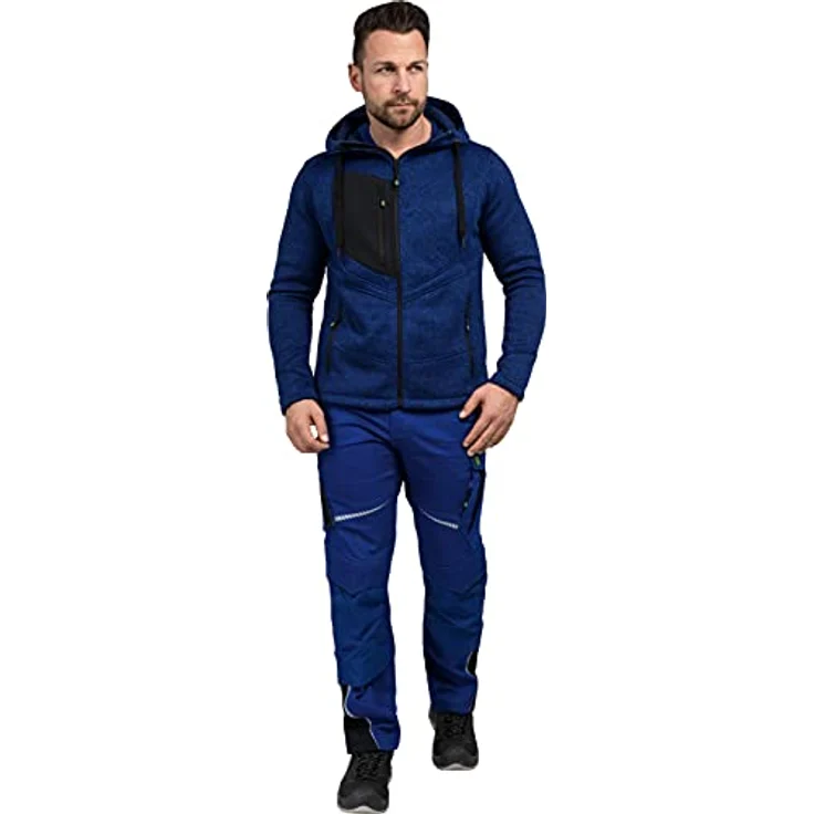 Arbeitsjacke Strickjacke kornblau Größe M – Bild 4