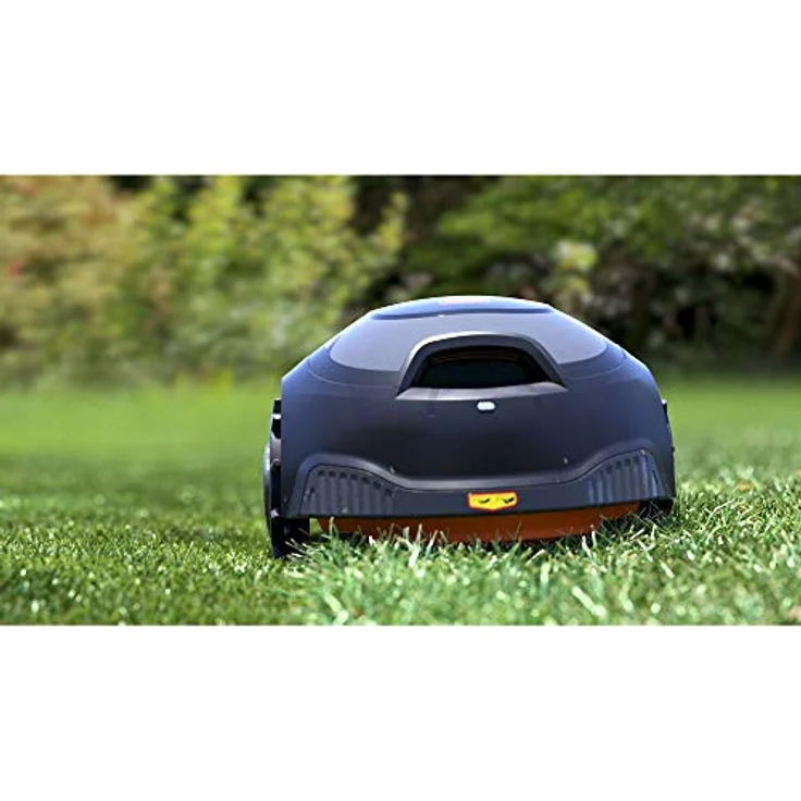 Black+Decker Mähroboter BCRMW123 (kompakter Akku-Rasenmäher für Rasenflächen bis 700m², 18 cm Schnittbreite, Schnitthöhe 15-60 mm, Steigungen bis 30%, mit Bluetooth-Steuerung via App, Diebstahlschutz) – Bild 4