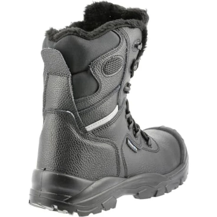 Högert Technik Arbeitsstiefel SNOWS S3 SRC, hoch, isoliert, Leder, mit Stahlkappe, Größe 45 – Bild 5