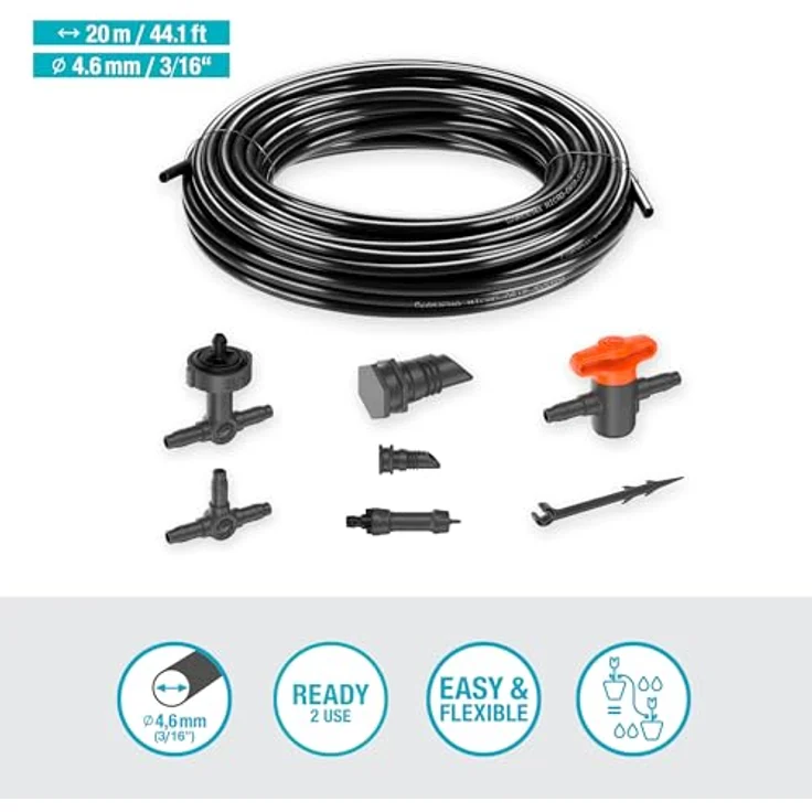 GARDENA Micro-Drip-System Tropfbewässerung Set Balkon (15 Pflanzen) Tropfbewässerung Set - Preisvergleich – Bild 2