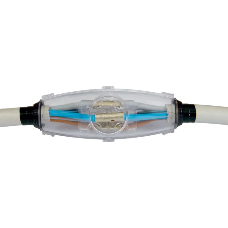 ViD Gießharz-Verbindungsmuffe I-Form 173x58x49mm, IP68, für Kabel-Ø 7-25mm, doppelte Isolierung, hohe mechanische Festigkeit