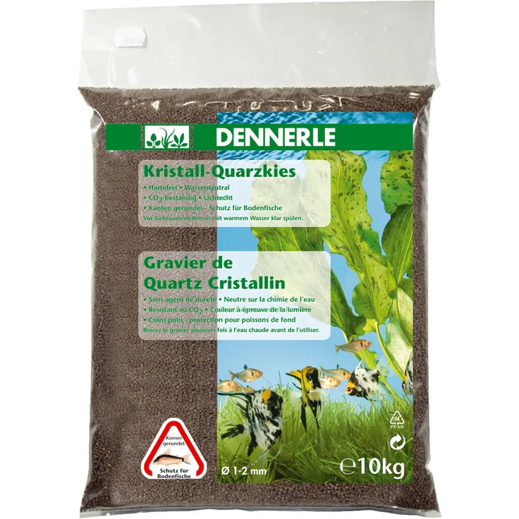 Dennerle Kristall-Quarzkies dunkelbraun 10 Kg
