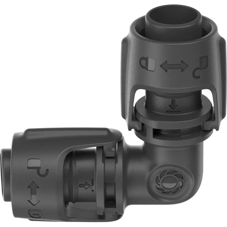 GARDENA Micro-Drip-System L-Stück 13 mm (1-2-'-') - Inhalt: 2 Stück L-Stück - Preisvergleich – Bild 1