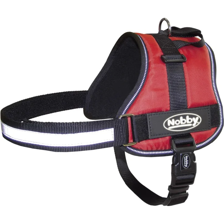Nobby Geschirr Seguro Bauch: 65-80 cm, Breite: 40 mm, rot – Bild 1