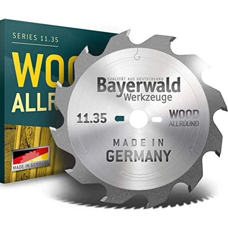Bayerwald - HM Handkreissägeblatt für Holz - Ø 100 mm x 3,97 mm x 22 mm | Wechselzahn (6 Zähne/extra grob) | Nebenlöcher: Lamello