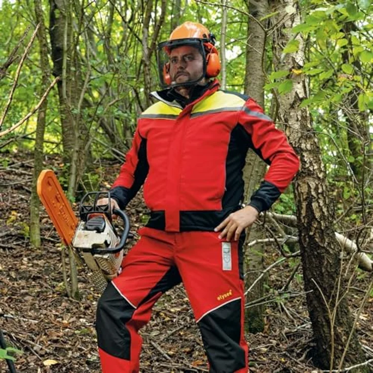 Elysee Esche Waldarbeiter Softshell-Jacke, atmungsaktiv, wind- und wasserdicht, Größe M – Bild 6