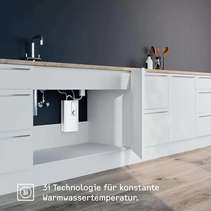 STIEBEL ELTRON DCE 11/13 kW, Elektronischer Kompakt Durchlauferhitzer für die Küche, solargeeignet, Untertischmontage, stufenlose Temperatureinstellung 20-60°C, Made in Germany – Bild 2