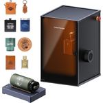 LaserPecker LP2, Laser Graviermaschine mit Sicherheitsabdeckung und Rotationswalze, 450 nm Halbleiter-Blaulicht, Hochgeschwindigkeitsgravur bis 600 mm/s