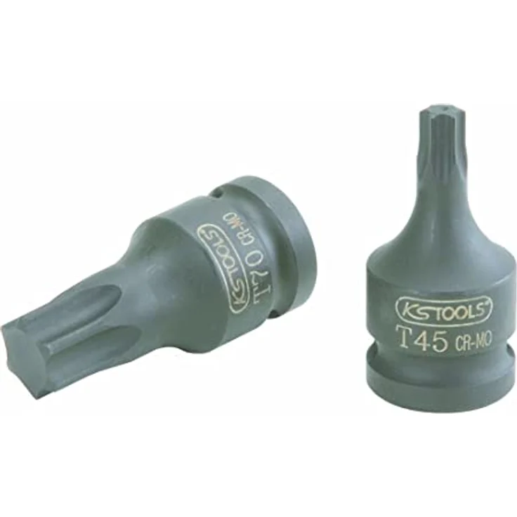 KS Tools Torx-Bit, 1/2" KraftStecknuss, kurz, T30 aus Chrom Molybdän Stahl, 75 g – Bild 1