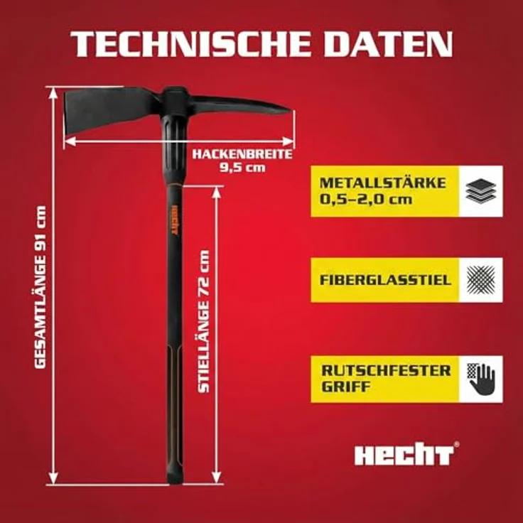 Hecht 909100 Spitzhacke – Bild 9