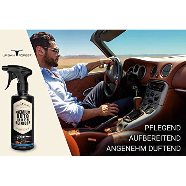 URBAN FOREST Premium Auto Innenraumreiniger, 500ml Cockpitpflege mit Avocado-Öl, antistatisch & frischem Duft – Bild 8