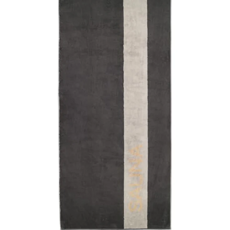 Cawoe Saunatuch 6238, Grau, 80x200 cm, hochwertiges Textil, sportlich-elegantes Design, hautfreundlich, für Sauna und Wellness – Bild 3