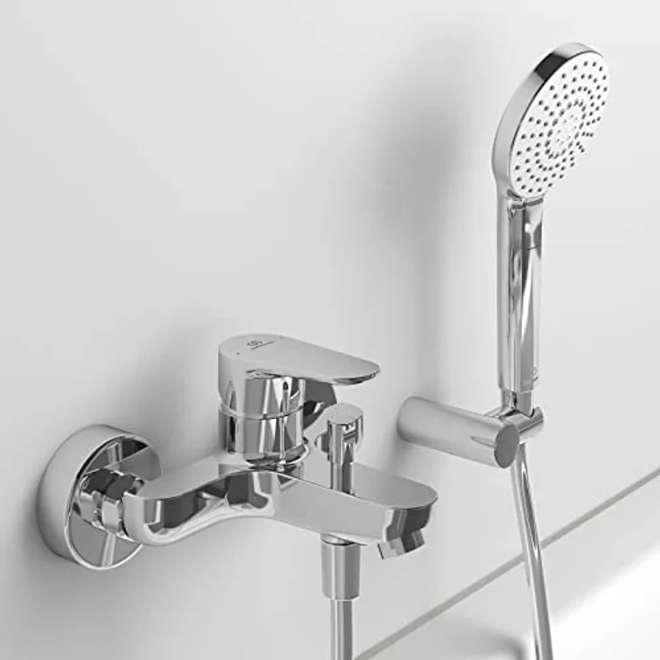 Ideal Standard Cerafine O Badearmatur, Aufputz Chrom mit FirmaFlow Kartusche, Eco-Einstellung und Heißwassertemperaturbegrenzer – Bild 5