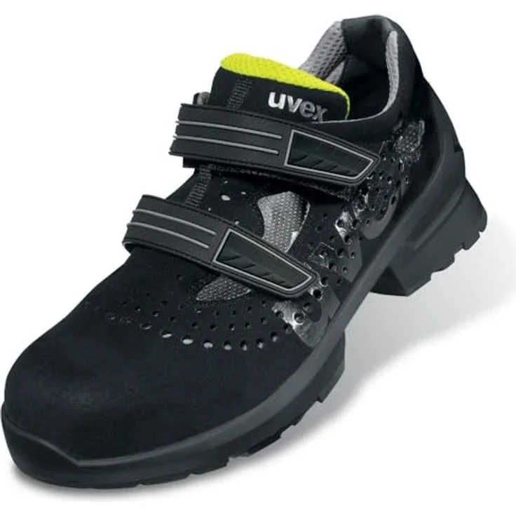 Uvex Sports uvex 1 Sandalen S1 65609, Sicherheitsschuhe in schwarz-gelb, Weite 12, Größe 45 – Bild 1