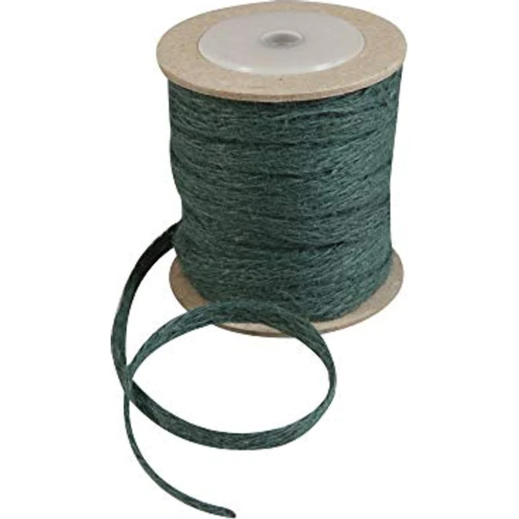 Windhager Jute Deko Band 1 cm x 20 m grün – Bild 1