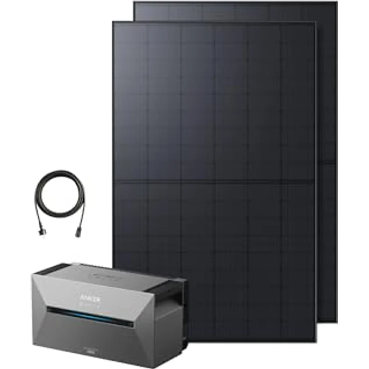 Anker SOLIX Balkonkraftwerk E1600 Pro, 870W mit Speicher (1600Wh), 2× RS40T Solarpanel (435W), 1000W AC Notstromversorgung, Plug&Play, langlebige Leistung mit 15 Jahren Garantie – Bild 1