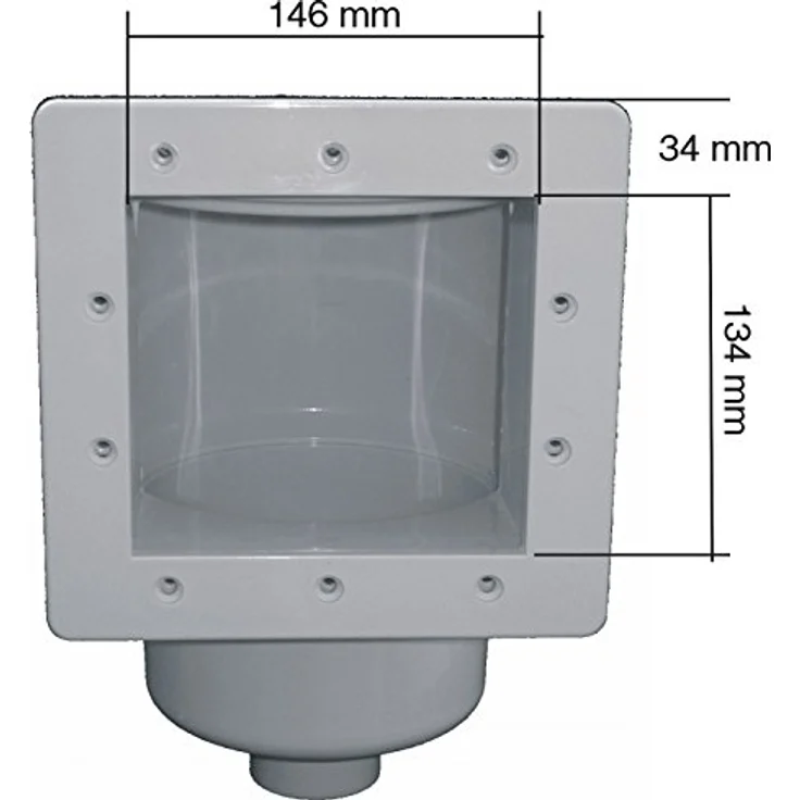 SPIRATO Skimmer für Stahlwandbecken inkl. Einlaufdüse, Saugkorb und Schlauchanschluss – Bild 4