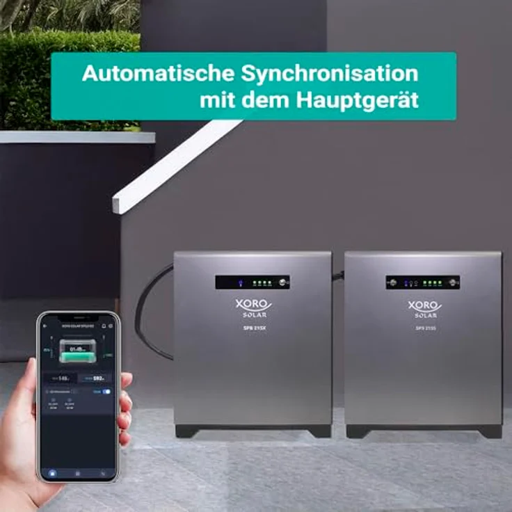 XORO SOLAR SPS 2155 Solarspeicher mit SPB 215X Erweiterungsakku, 4032 Wh, LiFePO4 Akku, Dual MPPT, 800W Ausgang, IP65, Plug & Play – Bild 4