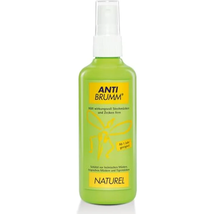 HERMES Arzneimittel GmbH ANTI-BRUMM Naturel Insektenspray, 150 ml Pumpzerstäuber, schützt bis zu 5 Stunden vor Mücken und Zecken – Bild 1