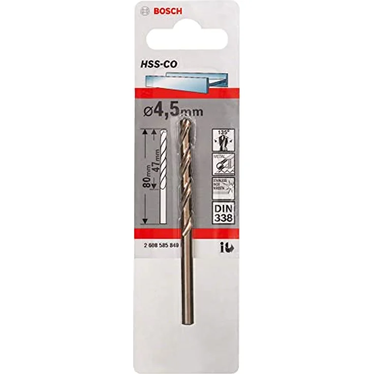 Bosch Professional Metallbohrer HSS-Cobalt (Ø 4,5 mm) – Bild 2