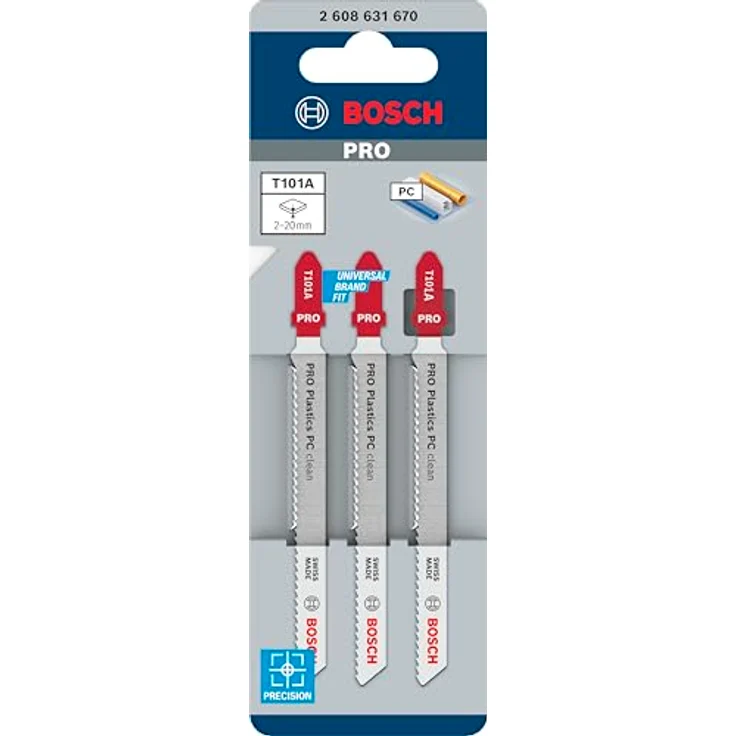 Bosch Professional Stichsägeblätter Acryl T101A 3 Stück – Bild 3