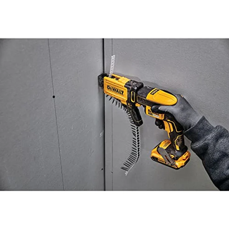DeWalt Schnellbauschrauber mit Magazinvorsatz (2,0 Ah XR Akku, 18 Volt, bürstenlos, leicht und kompakt, mit LED, Zubehör, Magazinvorsatz, T STAK Box II und 2x XR Li-Ion Akkus) DCF620D2K – Bild 6
