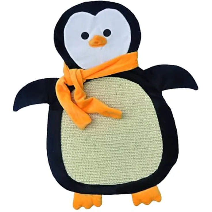 Aumüller Kratzbrett für Katzen aus Sisal - Schmuse-Pinguin mit Katzenminze, handgefertigt in Deutschland