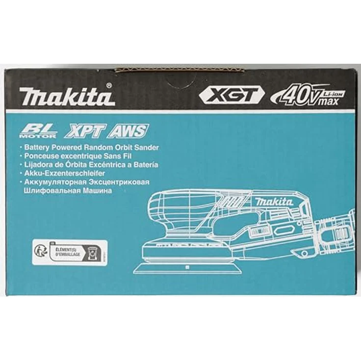 Makita Exzenterschleifer BO 002 CGZ 40 V max. 150 mm 5 mm Hub Brushless Solo - ohne Akku, Lader – Bild 9