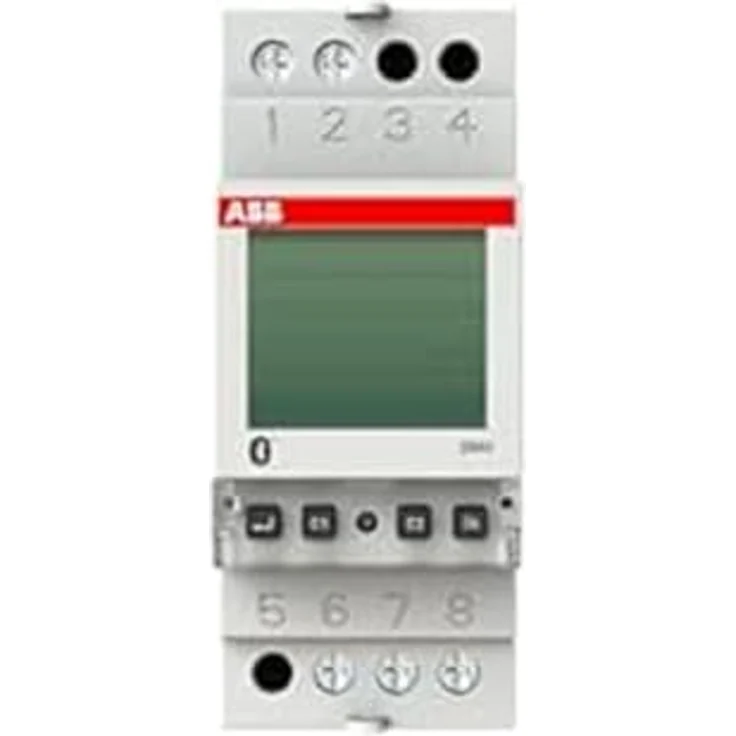 ABB DWA1, Astronomische Zeitschaltuhr mit Bluetooth-Schnittstelle, 120 Programme, plombierbare Klarsichtabdeckung, hinterleuchtetes Display – Bild 2