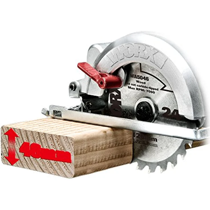 WORX WX429 400W 120mm WORX Säge Kompakt Kreissäge – Bild 5