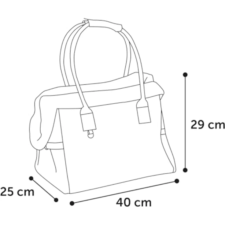Flamingo Tragetasche KUZCO, braun, Polyester, bis 6 kg, herausnehmbares Innenfutter, wasserdicht ergiebig mit Füßen – Bild 5