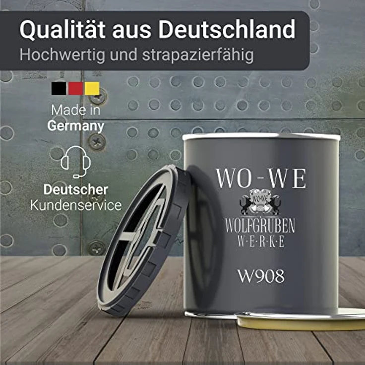 WO-WE Metallschutzlack 4in1 W908, Rostschutzfarbe in Blau, 750ml, für effektive Anwendung auf Stahl, Eisen, Aluminium und mehr – Bild 5