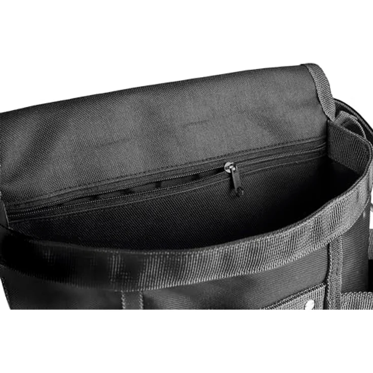 VELOFLEX 6902080 Tool Bag L, Multifunktionstasche für Werkzeug, Gürteltasche in schwarz-grau – Bild 4