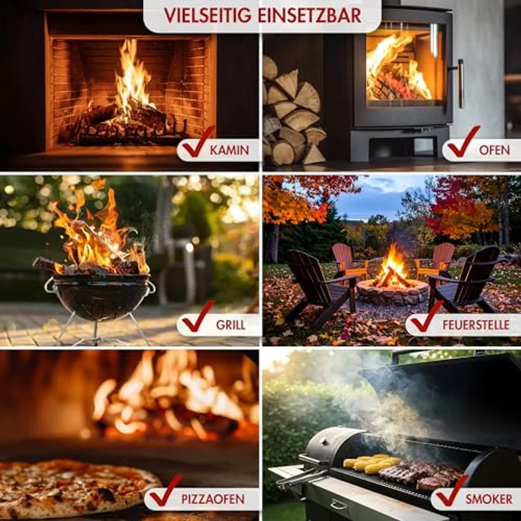 Kaminholz Grillholz Brennholz Feuerholz Buche trocken ofenfertig 30kg – Bild 5